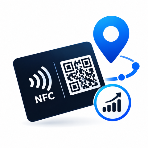 Icono de tarjeta inteligente NFC/QR
